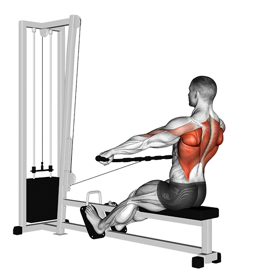 Row - Seated, Wide Grip (Cable)