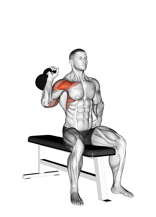 Military Press - One Arm, Seated (Kettlebell)