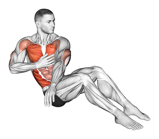 V Sit Cross Punch