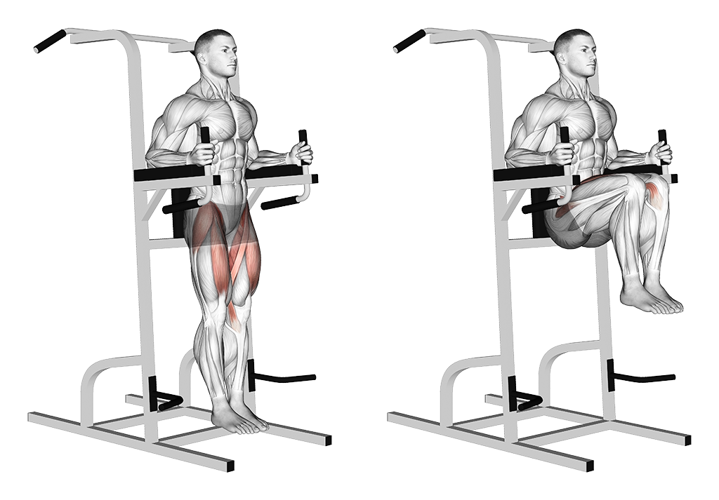 Captains Chair Leg Raise